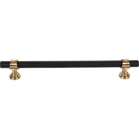 Top Knobs M2788 Bit 18" Center to Center Bar Pull Flat Black and Honey Bronze