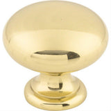 Top Knobs M279 Mushroom 1 1/4" Diameter Mushroom Cabinet Knob Polished Brass