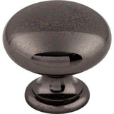 Top Knobs M282 Mushroom 1 1/4" Diameter Mushroom Cabinet Knob Black Nickel