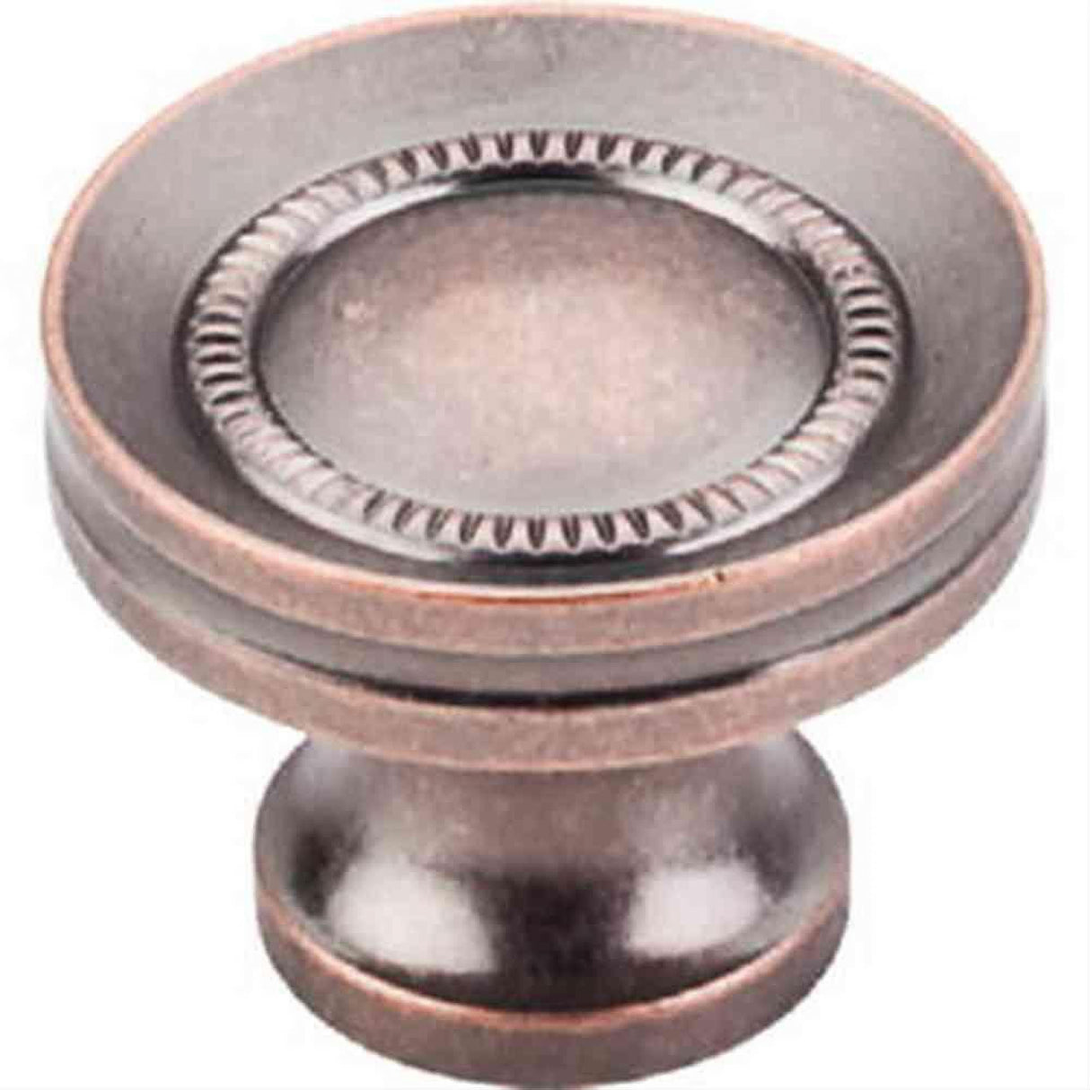Top Knobs M297 Button Faced Cabinet Knob 1-1/4" Antique Copper
