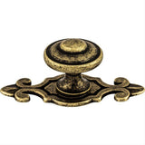 Top Knobs M31 Canterbury 1 1/4" w/Backplate Diameter Mushroom Knob German Bronze