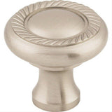 Top Knobs M326 Swirl Cut 1 1/4" Diameter Mushroom Cabinet Knob Brushed Satin Nickel