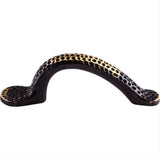 Top Knobs M33 M3 Warwick Vertical Latch Pull 2 1/2" Center to Center Cabinet Latch Dark Antique Brass