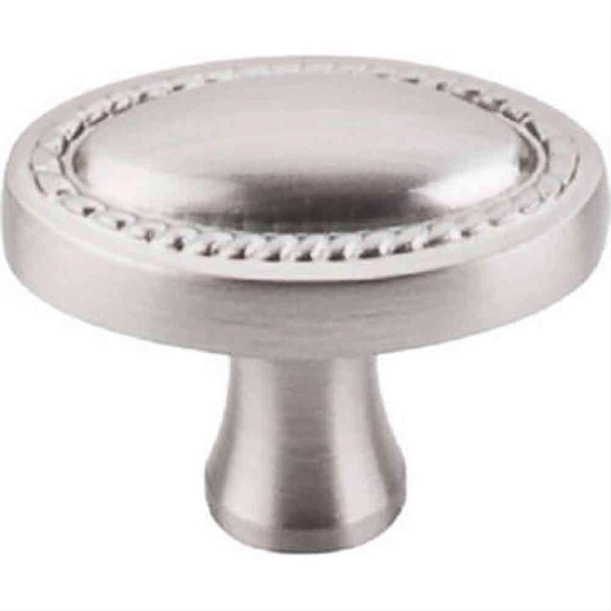 Top Knobs M347 Oval Rope Cabinet Knob 1-1/4" Brushed Satin Nickel