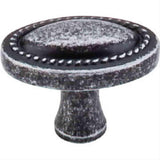 Top Knobs M348 Oval Rope Cabinet Knob 1-1/4" Black Iron