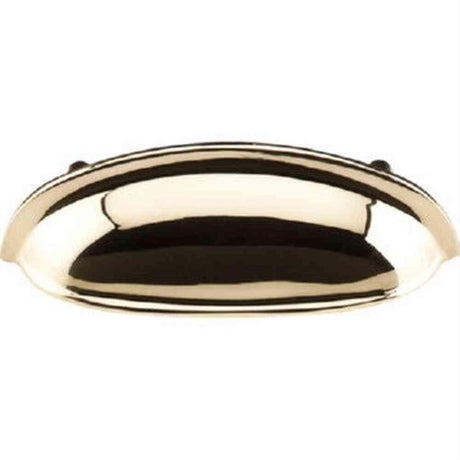 Top Knobs M358 Somerset Cup Pull 3" Center to Center Polished Brass