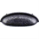 Top Knobs M363 Somerset Cup Pull 3" Center to Center Black Iron