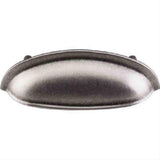 Top Knobs M364 Somerset Cup Pull 3" Center to Center Pewter Antique