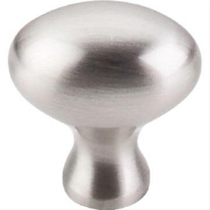Top Knobs M370 Egg Cabinet Knob 1-1/4" Brushed Satin Nickel