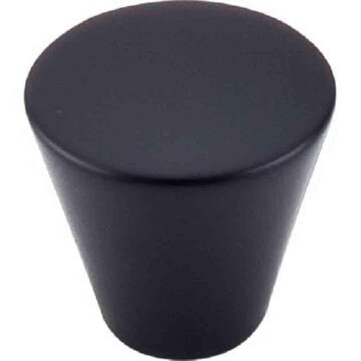 Top Knobs M373 Cone Cabinet Knob 1-1/16" Flat Black