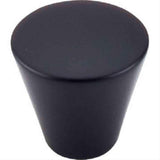 Top Knobs M373 Cone Cabinet Knob 1-1/16" Flat Black