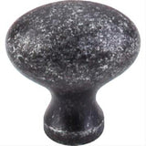 Top Knobs M405 Egg Cabinet Knob 1-1/4" Black Iron