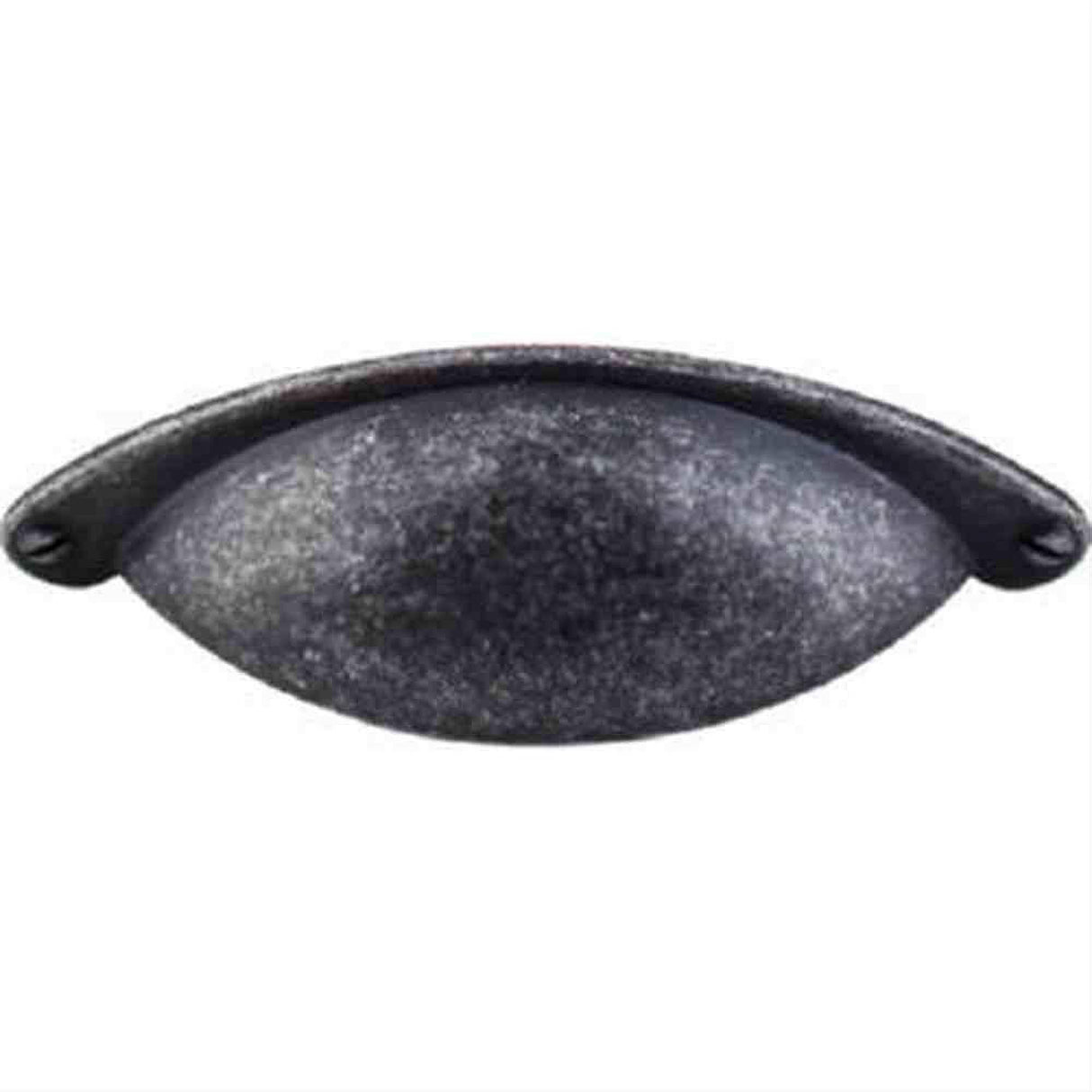Top Knobs M406 Somerset Cup Pull 2-1/2" Center to Center Black Iron