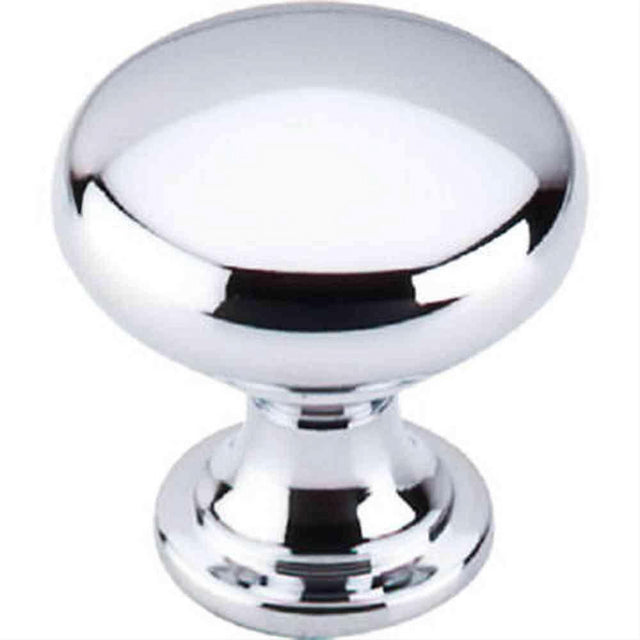 Top Knobs M411 Hollow Round Cabinet Knob 1-3/16" Polished Chrome