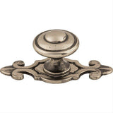 Top Knobs M464 Canterbury 1 1/4" w/Backplate Diameter Mushroom Knob Pewter Antique