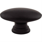 Top Knobs M499 Flat Oval 1 1/2" Length Oval Cabinet Knob Flat Black
