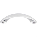 Top Knobs M516 M51 New Haven 3 3/4" Center to Center Arched Cabinet Pull Polished Chrome