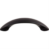 Top Knobs M517 M51 New Haven 3 3/4" Center to Center Arched Cabinet Pull Flat Black