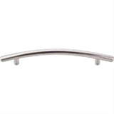 Top Knobs M536 Curved Bar Cabinet Pull 6-5/16" Center to Center Brushed Satin Nickel