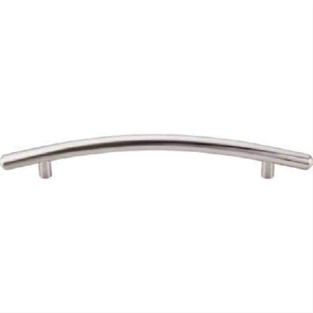 Top Knobs M536 Curved Bar Cabinet Pull 6-5/16" Center to Center Brushed Satin Nickel