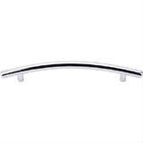 Top Knobs M537 Curved Bar Cabinet Pull 6-5/16" Center to Center Polished Chrome