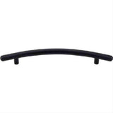 Top Knobs M539 Curved Bar Cabinet Pull 6-5/16" Center to Center Flat Black