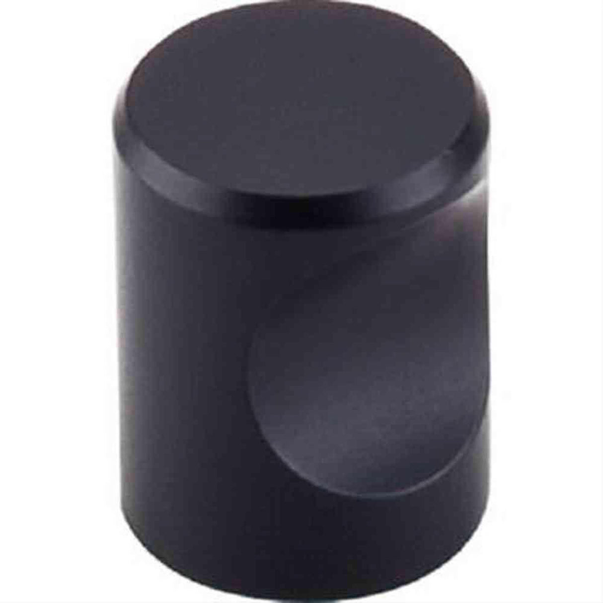 Top Knobs M581 Indent Cabinet Knob 3/4" Flat Black