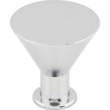 Top Knobs M586 M58 Cocktail 1 3/16" Diameter Mushroom Cabinet Knob Polished Chrome