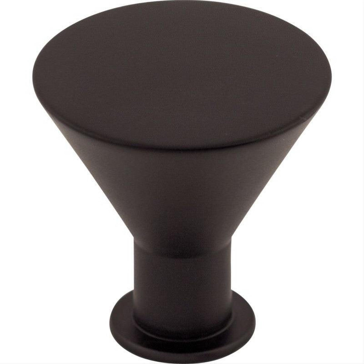 Top Knobs M587 M58 Cocktail 1 3/16" Diameter Mushroom Cabinet Knob Flat Black