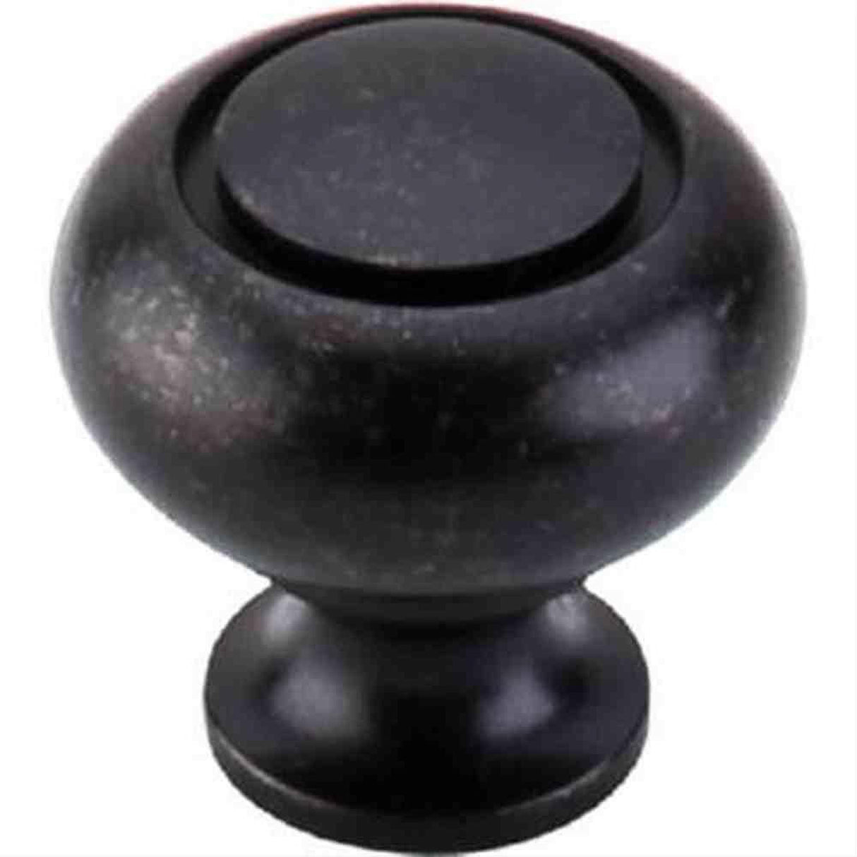 Top Knobs M599 Ring Knob 1-1/4" Patina Black