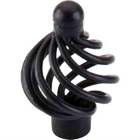 Top Knobs M611 Flower Twist Cabinet Knob 1-1/4" Patina Black