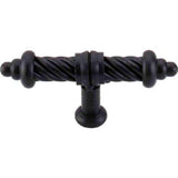 Top Knobs M629 T-Shaped Twist Knob 3-5/8" Patina Black