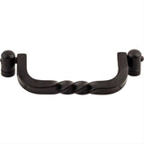 Top Knobs M644 Twist 3 3/4" Center to Center Drop Cabinet Pull Patina Black