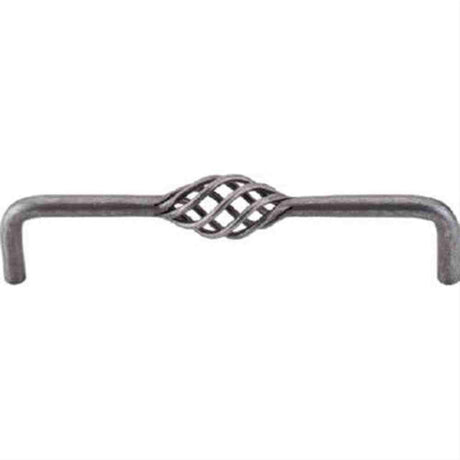 Top Knobs M655 Twisted Wire D Cabinet Pull 6" Center to Center Pewter