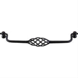 Top Knobs M665 Twisted Wire Drop Cabinet Pull 8-13/16" Center to Center Patina Black