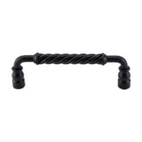 Top Knobs M671 Twisted Bar Cabinet Pull 6" Center to Center Patina Black