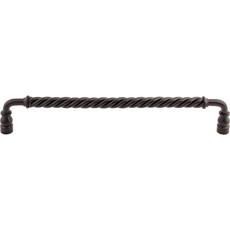 Top Knobs M677 Twisted Bar 12" Center to Center Appliance Pull Patina Black