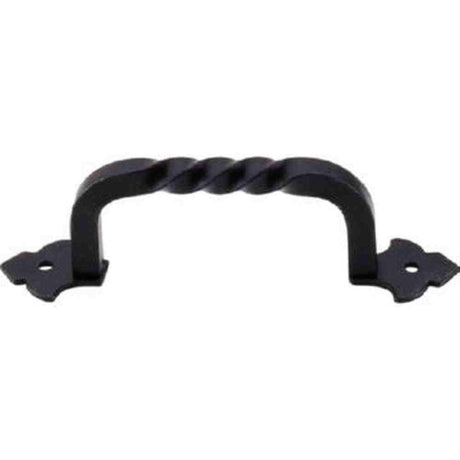 Top Knobs M692 Fixed Norman Crest Cabinet Pull 4" Center to Center Patina Black