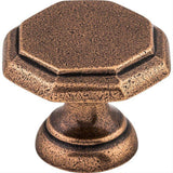 Top Knobs M7 Devon 1 1/4" Length Geometric Cabinet Knob Old English Copper