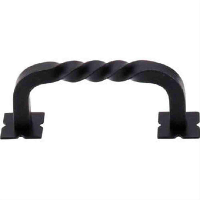 Top Knobs M710 Twist D Cabinet Pull 3" Center to Center Patina Black