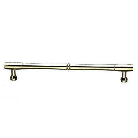 Top Knobs M722-18 Nouveau Bamboo Cabinet Pull / Appliance Pull 18" Center to Center Polished Brass