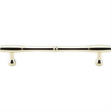 Top Knobs M722-7 Nouveau Bamboo Cabinet Pull 7" Center to Center Polished Brass