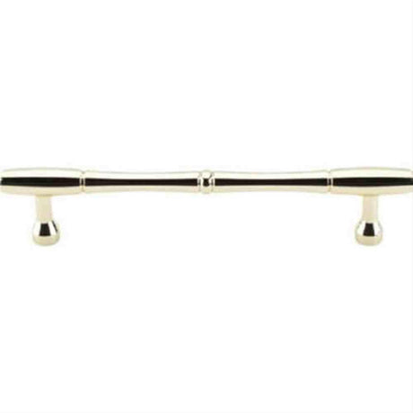 Top Knobs M722-7 Nouveau Bamboo Cabinet Pull 7" Center to Center Polished Brass