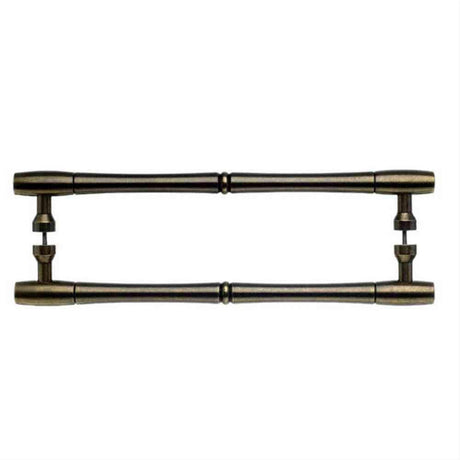 Top Knobs M726-18 pair Nouveau Bamboo Door Pull Back to Back 18" Center to Center German Bronze