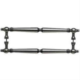 Top Knobs M734-18 PAIR Asbury Door Pull Back to Back 18" Center to Center Pewter Antique