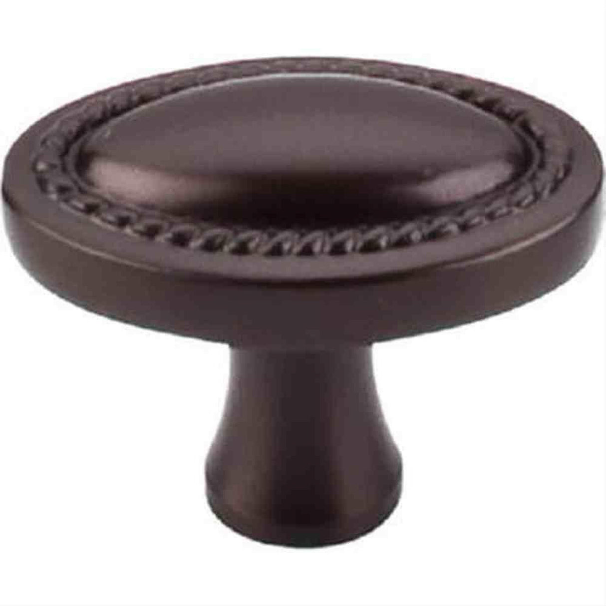 Top Knobs M751 Oval Rope Cabinet Knob 1-1/4" Oil Rubbed Bronze