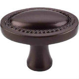 Top Knobs M751 Oval Rope Cabinet Knob 1-1/4" Oil Rubbed Bronze