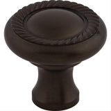 Top Knobs M770 Swirl Cut 1 1/4" Diameter Mushroom Cabinet Knob Oil Rubbed Bronze