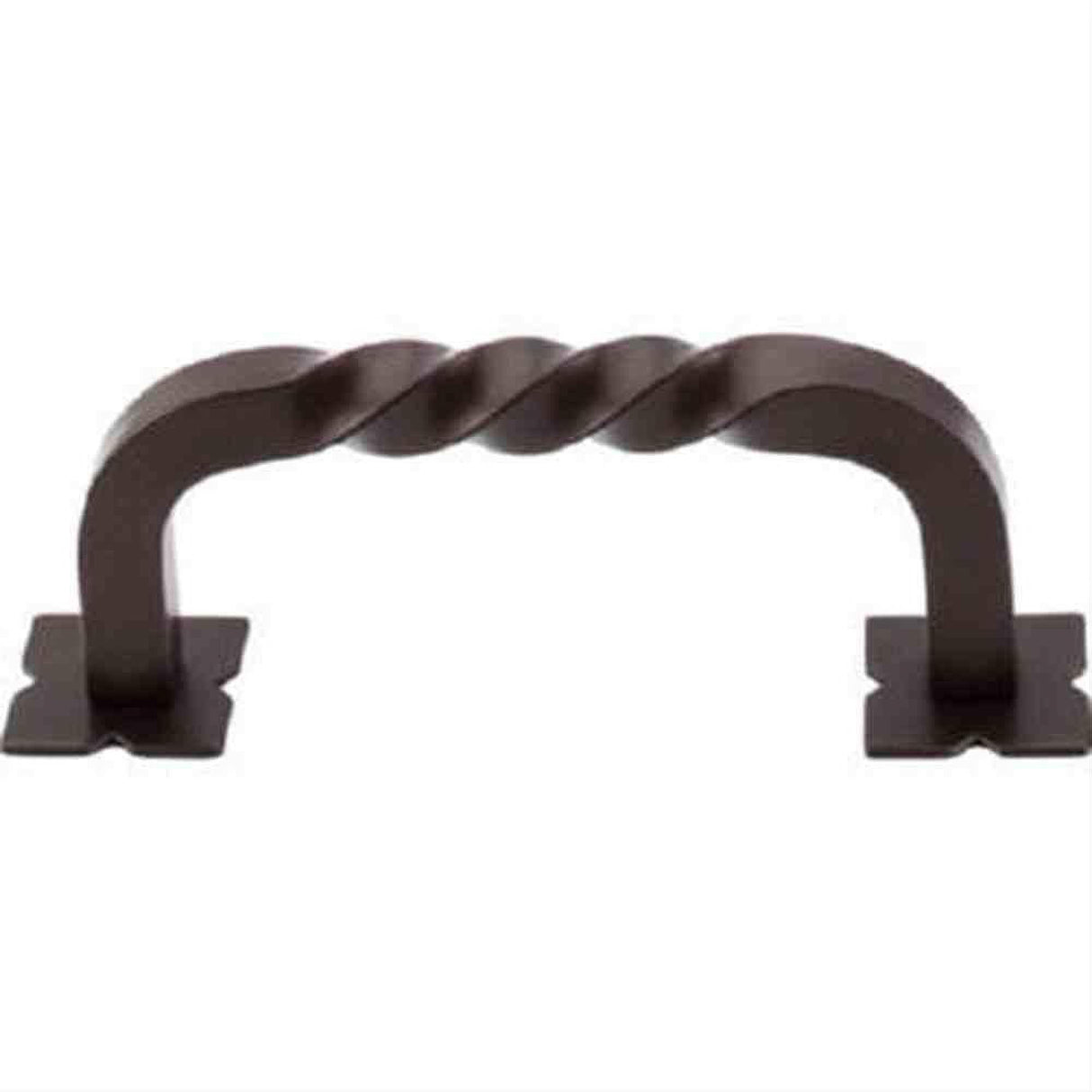 Top Knobs M783 Square Twist D Cabinet Pull 3" Center to Center Oil Rubbed Bronze