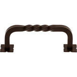 Top Knobs M784 Square Twist D Cabinet Pull 3-3/4" Center to Center Oil Rubbed Bronze